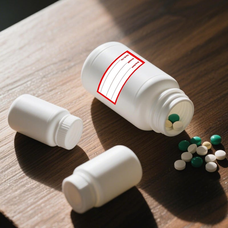 Well Tile 500Pcs Drug Name Label Stickers Medication Strength Stickers 1x2 Inch-Veterinary Instruction Labels Reminder Labels - Image 2